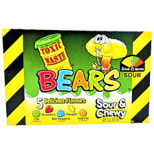Toxic Waste Toxic Waste Sour Gummy Bears Theatre Box 85g