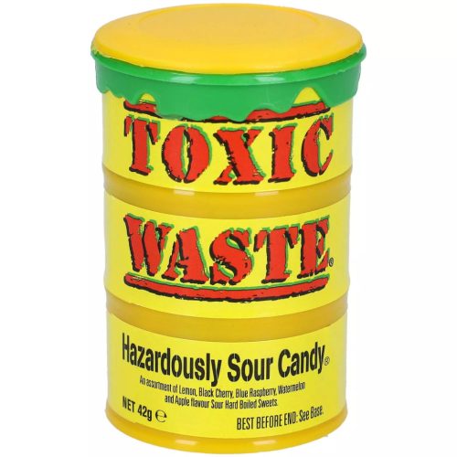 Toxic Waste Toxic Waste Yellow Sour Candy Drum 42g