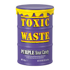 Toxic Waste Toxic Waste Purple Sour Candy Drum 42g
