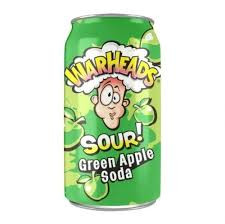 Warheads Warheads Green Apple Sour Soda 12x330ml